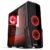 Case pc led rosso